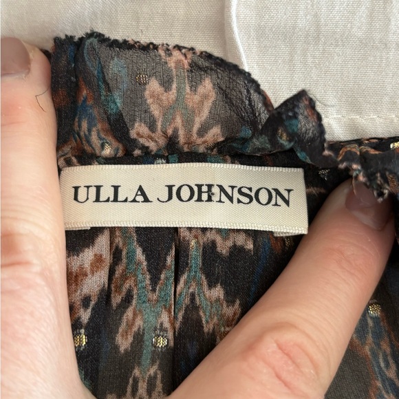 Ulla Johnson Silk Blend Ruffle Sleeve Blouse – Size 10 - Picture 5 of 6